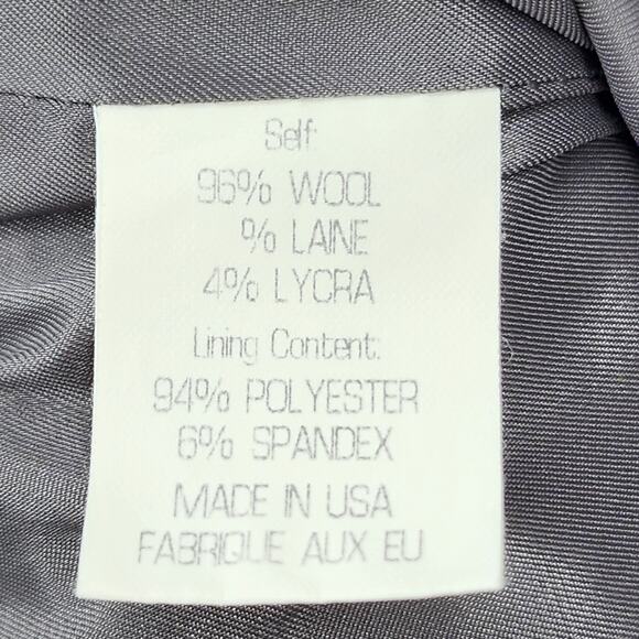 Theory Women's Wool Notched Collar One Button Career Professional Blazer Size 6 - Picture 3 of 5